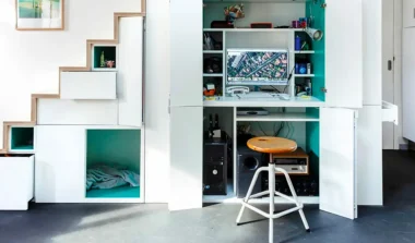 Closet office ideas that make a whole workspace disappear