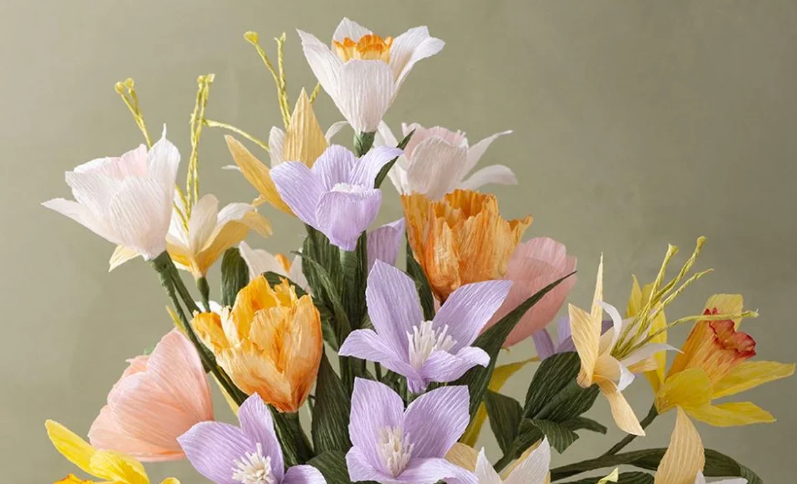 15 DIY flowers in paper, fabric and yarn that never wilt
