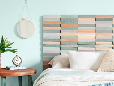 23 DIY headboard ideas in paper, fabric, wood and paint